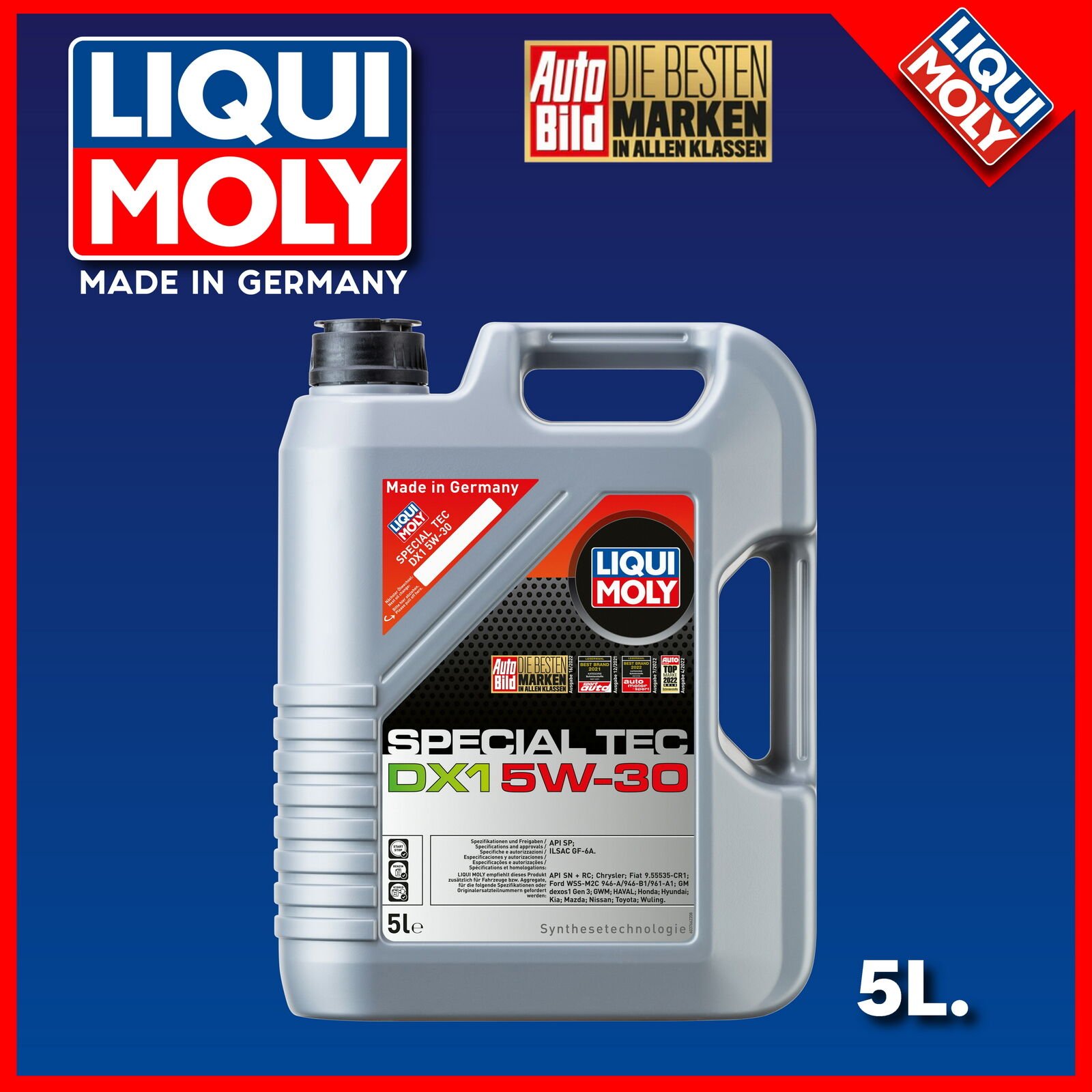 Liqui Moly Special Tec DX1 5W-30 GM dexos1 Gen 3 Motor Yağı 5lt. 20969