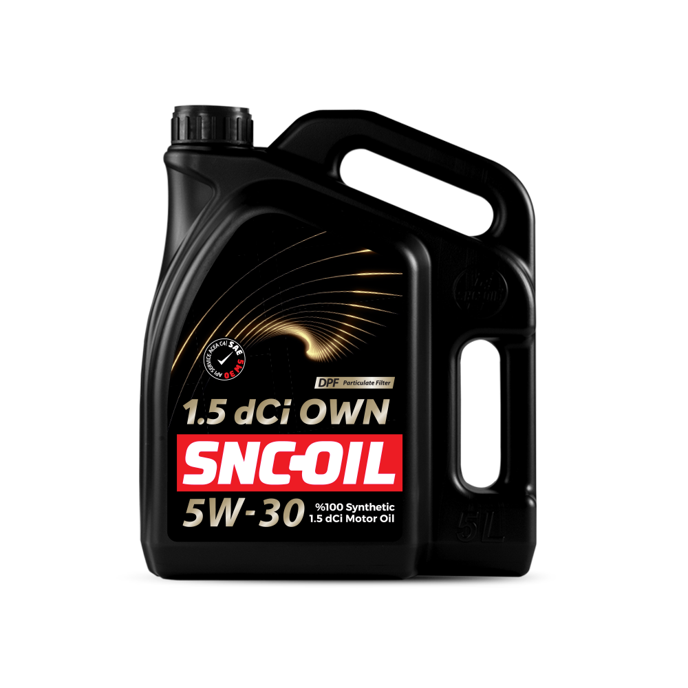 Snc Oil 1.5 dCİ OWN DPF 5W-30 Motor Yağı 5 Litre Fluence Megane Symbol Clio Lodgy Duster Sandero