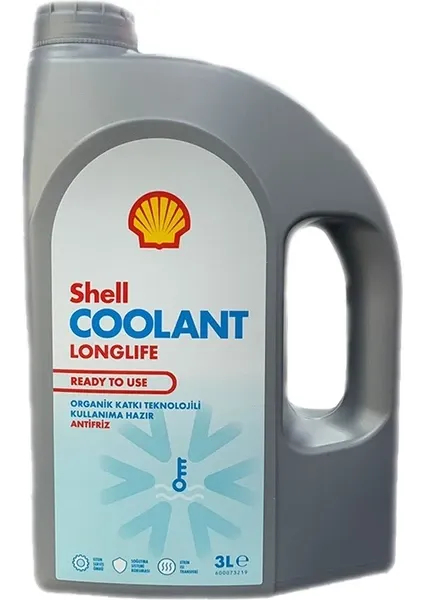 Shell Coolant Longlife RTU Organik Kırmızı Antifriz -37 Derece 3 L