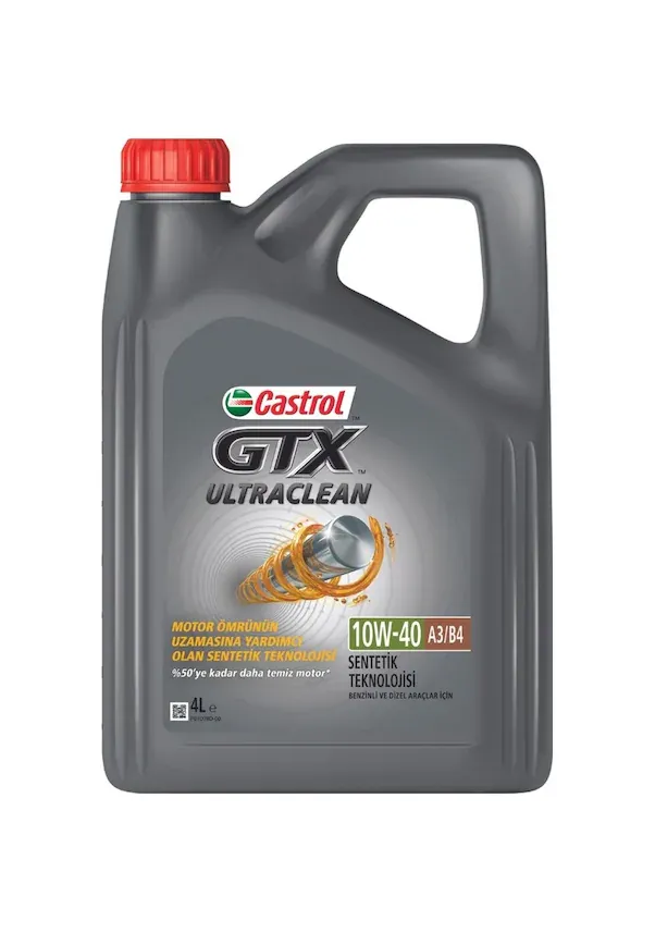 Castrol GTX Ultraclean 10W-40 A/B Motor Yağı 4 L