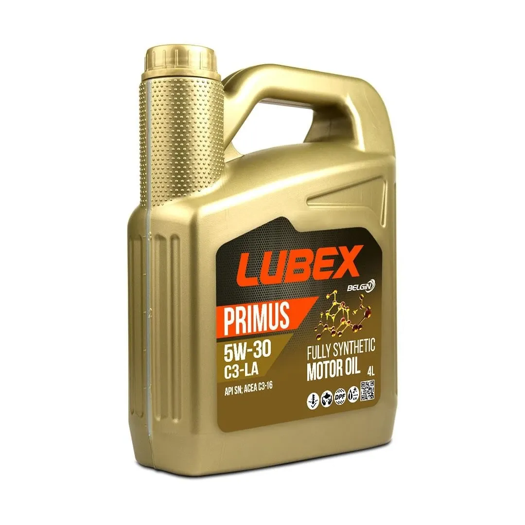 Lubex Primus 5W-30 C3-LA Tam Sentetik Motor Yağı 4 L