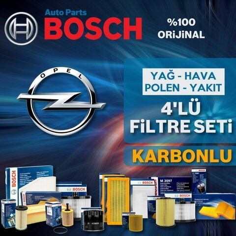 Bosch Opel Corsa E 1.3 Cdti Filtre Bakım Seti 2015-2018 4KP