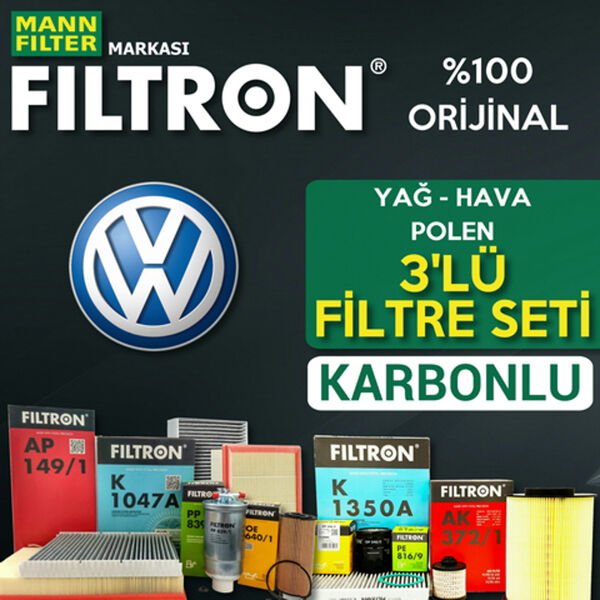 Filtron VW Amarok 2.0 Tdi Filtre Bakım Seti 2011-2019 3KP CNE-CDB-CNA-CNF-CDC-CSH