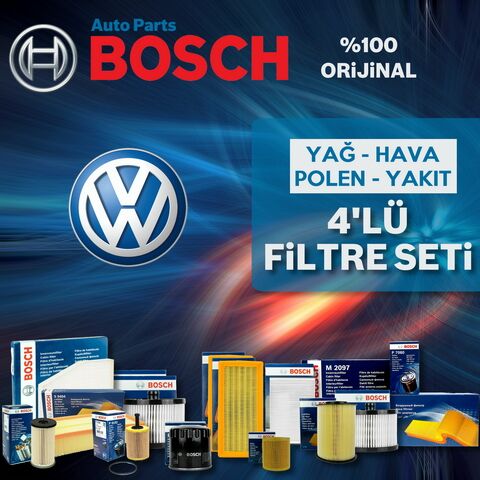 Bosch VW Jetta 1.6 Benzin Filtre Bakım Seti 2006-2010 4NP BSE-BSF