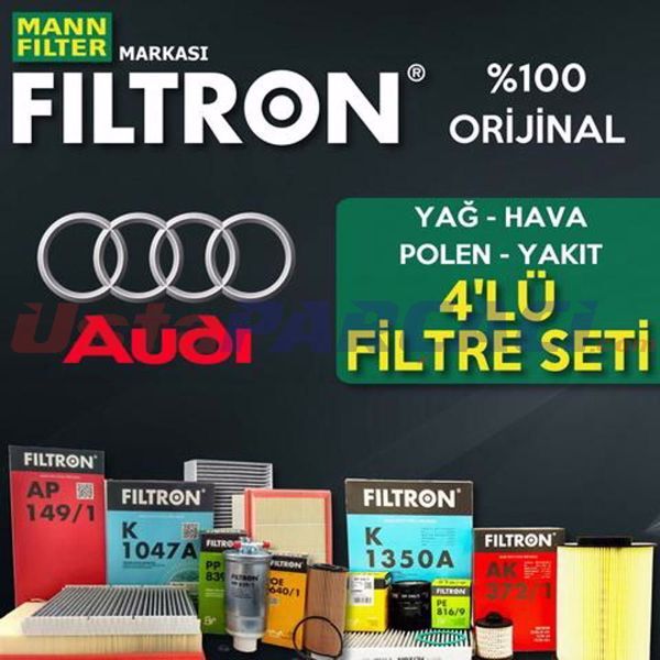 Filtron Audi A3 1.6 Benzin Filtre Bakım Seti 2004-2012 4NP BGU-BSE-BSF-CCS-CMX