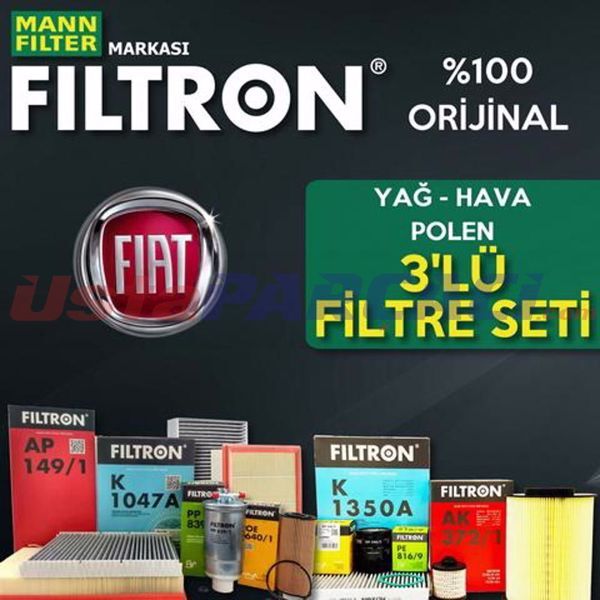 Filtron Fiat Punto / Grande Punto 1.4 8V Filtre Bakım Seti 2005-2012 3NP