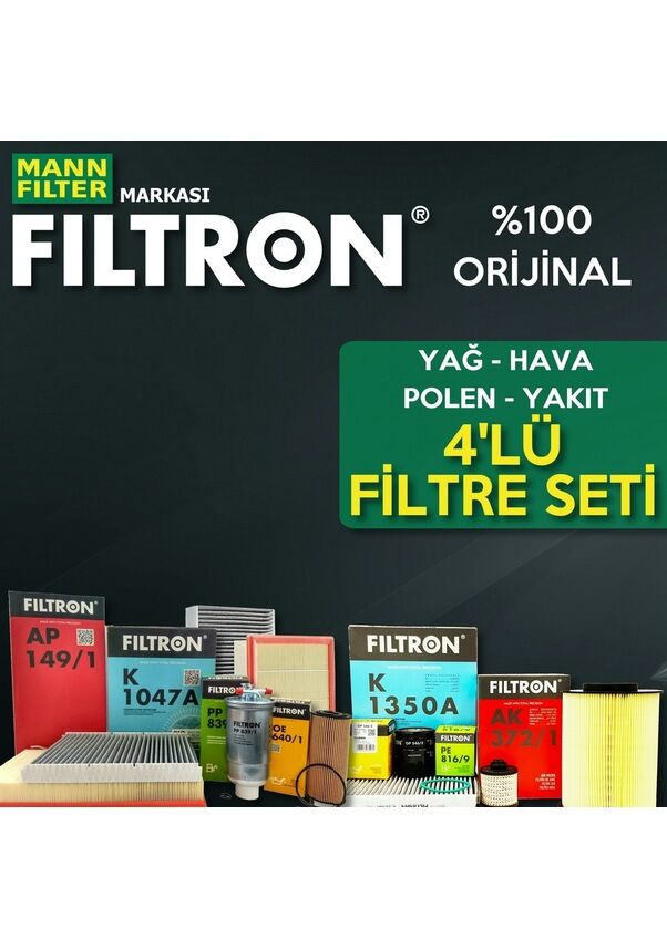 Filtron Chevrolet Aveo 1.4 Benzin Filtre Bakım Seti 2006-2008 4NP