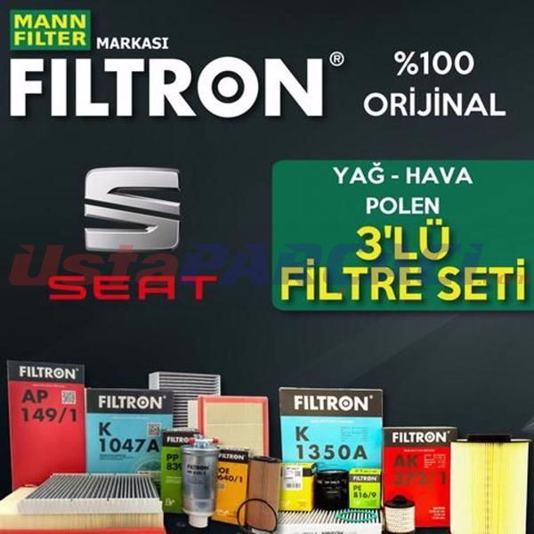 Filtron Seat Cordoba 1.4 Tdi Filtre Bakım Seti 2003-2009 3NP AMF-BNM-BMS-BNV