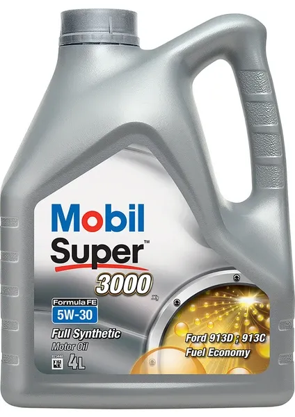 Mobil Super 3000 X1 FE 5W-30 Tam Sentetik Motor Yağı 4 L