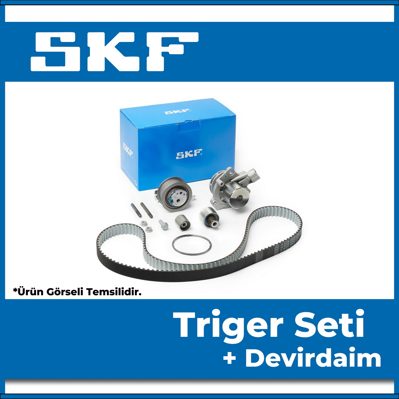 SKF Audi A3 1.6 2.0 TDi Triger Seti Devirdaimli (Sensörlü) 2012-2020