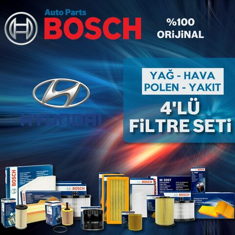 Bosch Hyundai Accent Era 1.5 Crdi Filtre Bakım Seti 2006-2012 4KP