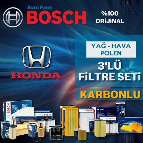 Bosch Honda Civic 1.6 FC5 Filtre Bakım Seti 2017-2020 3KP