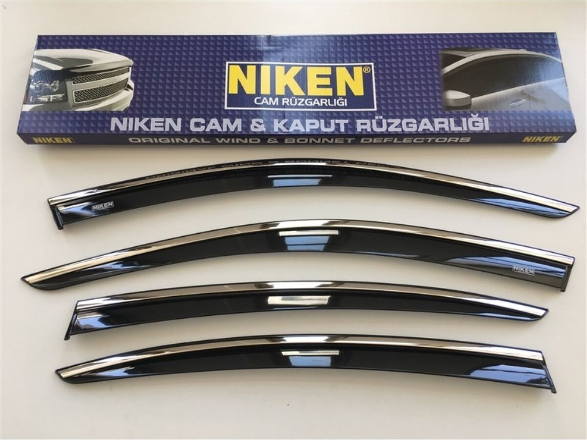 Niken Renault Clio 4 2013-2018 Kromlu Cam Rüzgarlığı 4'lü