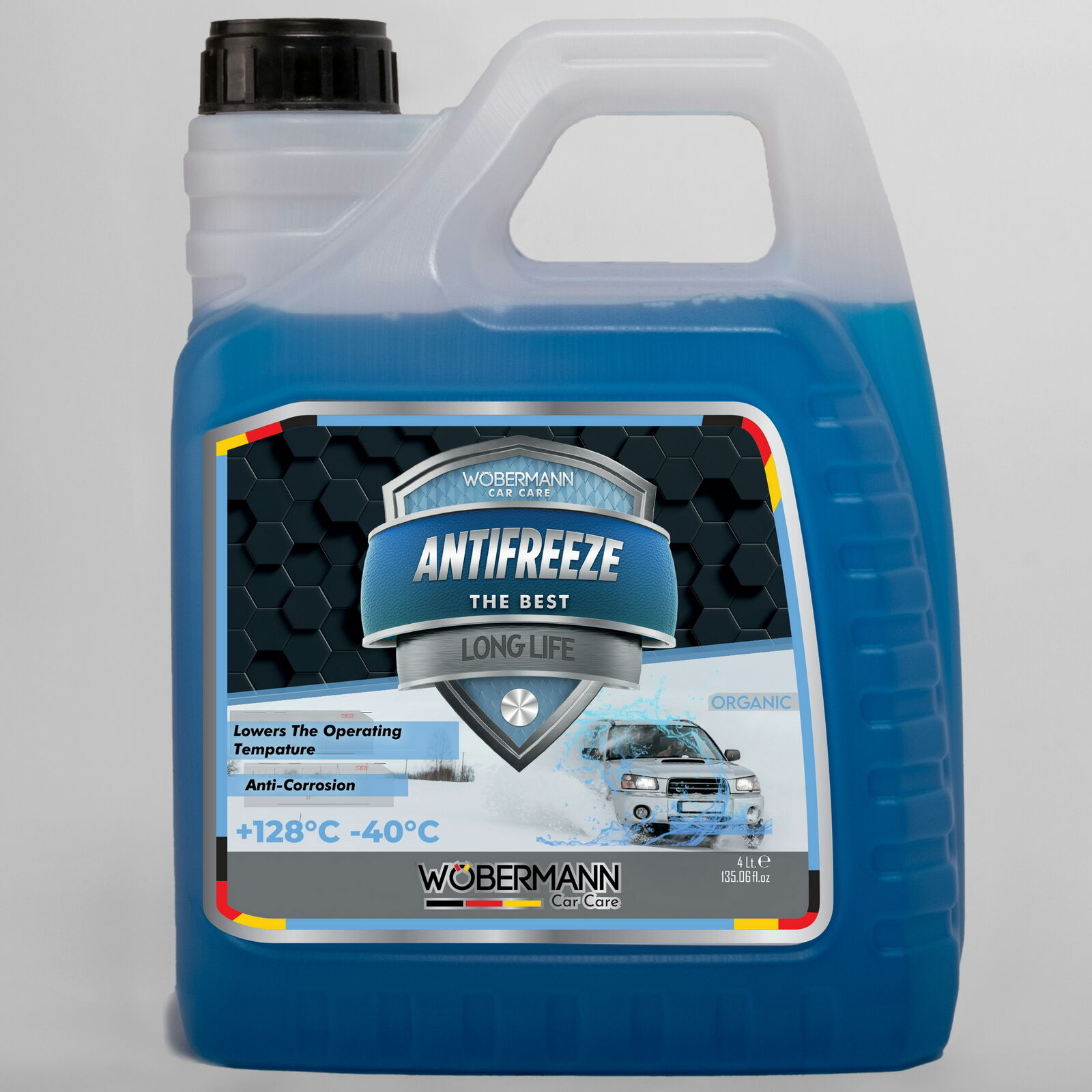 Wöbermann Mavi Antifriz 4 Mevsim Organik -40°C 4 Lt.
