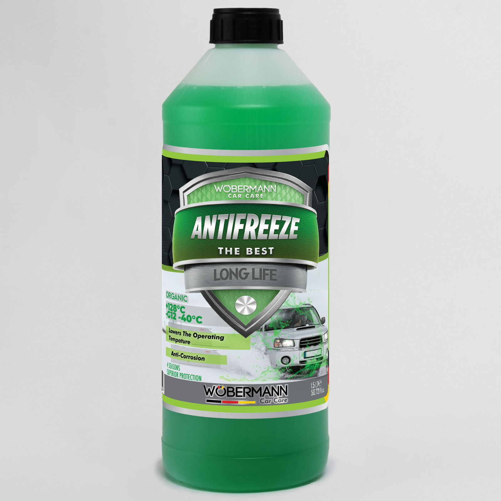 Wöbermann Yeşil Antifriz 4 Mevsim Organik G12 -40°C 1.5 Lt.