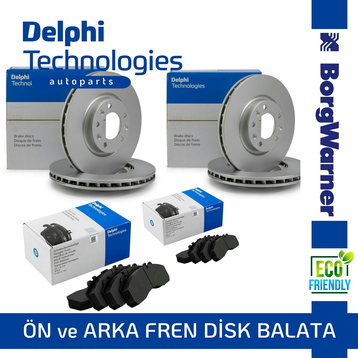Delphi Honda Civic Fd6 Fb7 Ön Arka Fren Diski Ve Balata 2006-2016