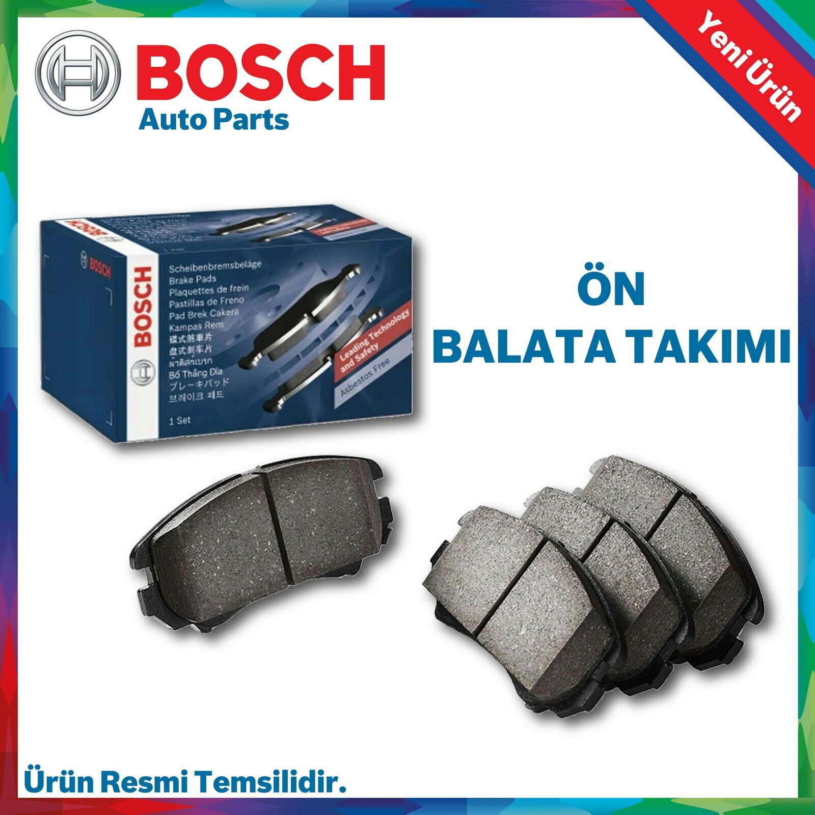 Bosch Toyota Corolla Auris Ön Fren Balata Takımı 2013-2018