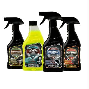 Wöbermann 4'lü Araba Oto Temizlik Hızlı Yıkama Bakım Seti