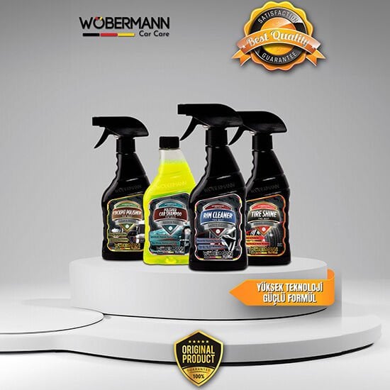 Wöbermann 4'lü Araba Oto Temizlik Hızlı Yıkama Bakım Seti