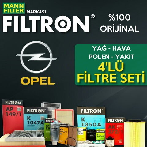 Filtron Opel Astra J 1.3 Cdti Filtre Bakım Seti 2009-2015 4NP