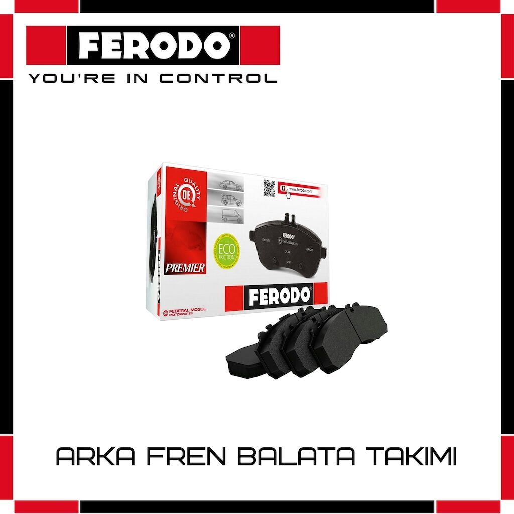 Ferodo Toyota Corolla 1.6 2013-2018 Arka Fren Balatası