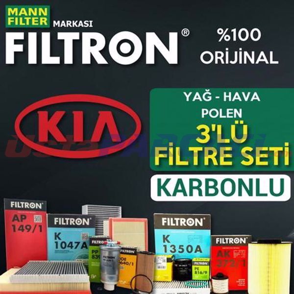 Filtron Kia Rio 1.4 Crdi Filtre Bakım Seti 2011-2017 3KP