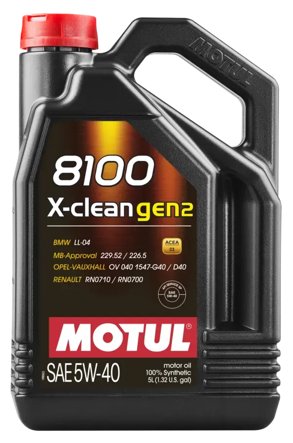 Motul 8100 X-Clean Gen2 5W-40 C3 DPF'li Motor Yağı 5 litre