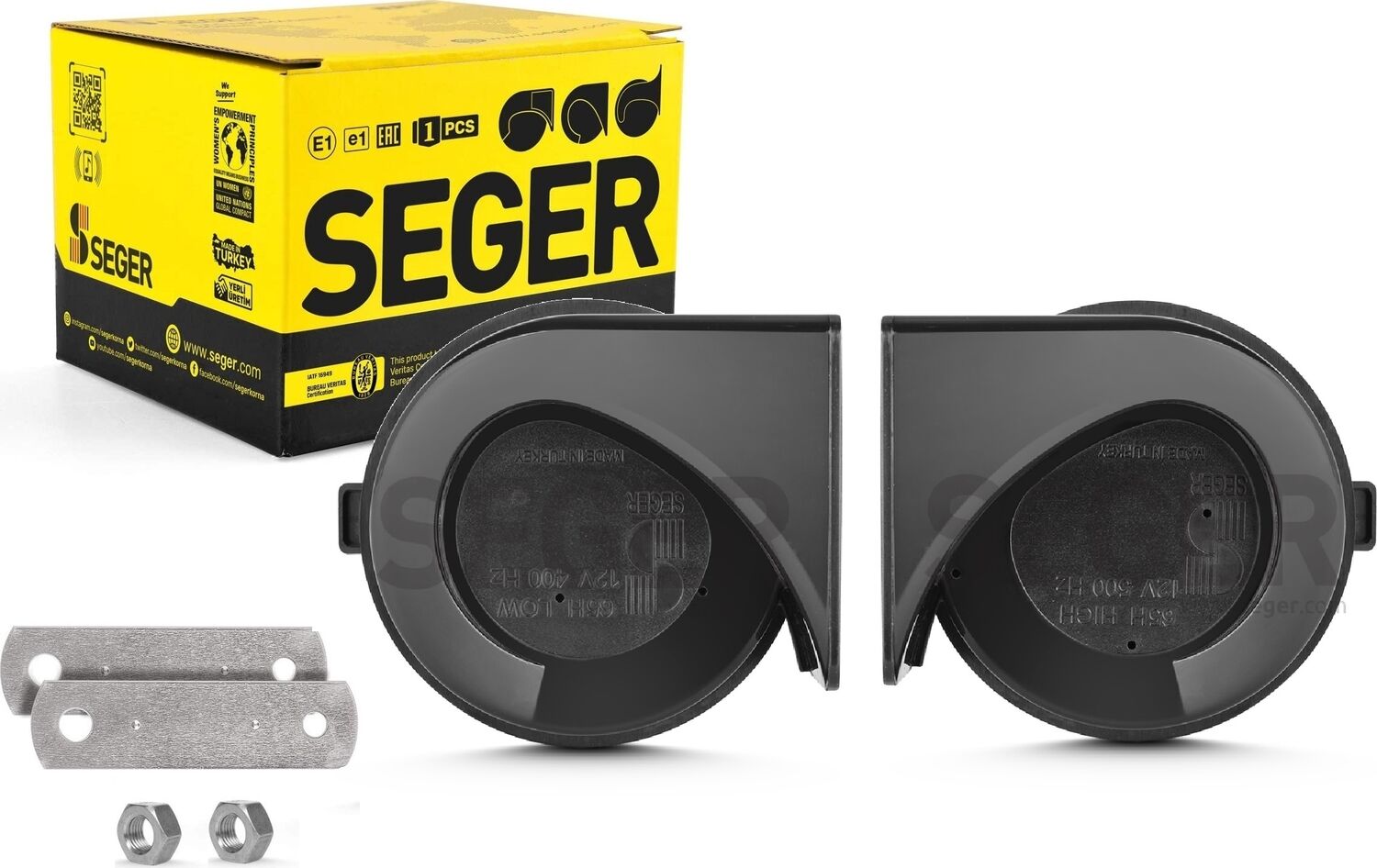 Seger Güçlendirilmiş Mega Dadat Korna Seti Seger 12V 65HO12.000.02K