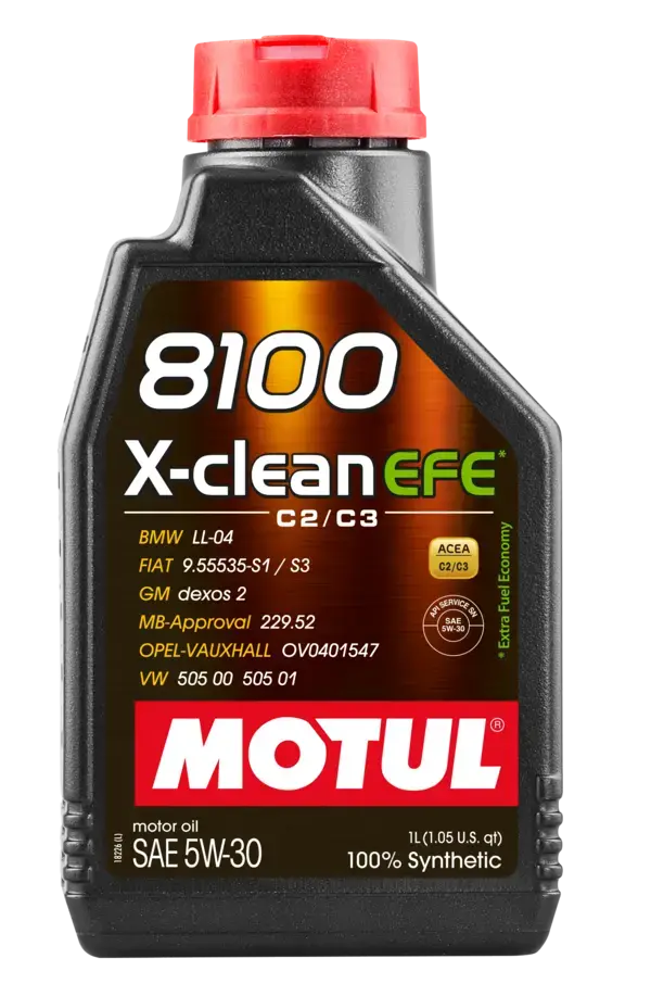 Motul 8100 X-Clean Efe C2/C3 5W-30 Motor Yağı 1 Litre