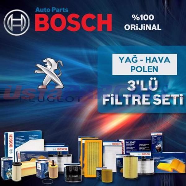 Bosch Peugeot 207 1.4 Hdi Filtre Bakım Seti 2006-2010 3NP