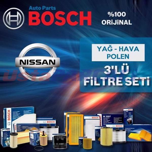 Bosch Nissan Juke 1.6 Benzin Filtre Bakım Seti 2011-2018 3NP