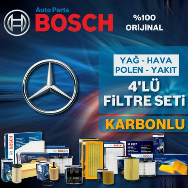 Bosch Mercedes Vito 115 Cdi Benzin Filtre Bakım Seti 2004-2010 4KP
