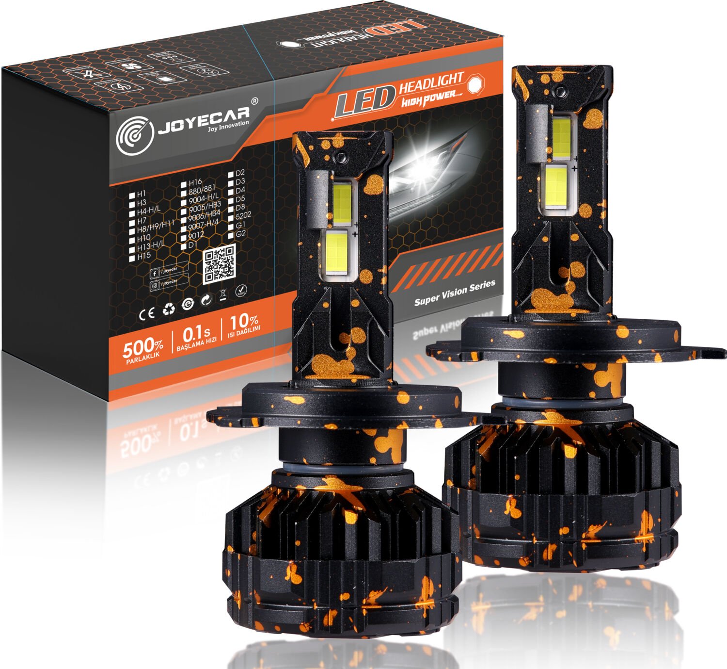 Joyecar F16 Extra Power H4 Csp LED Far Ampulü