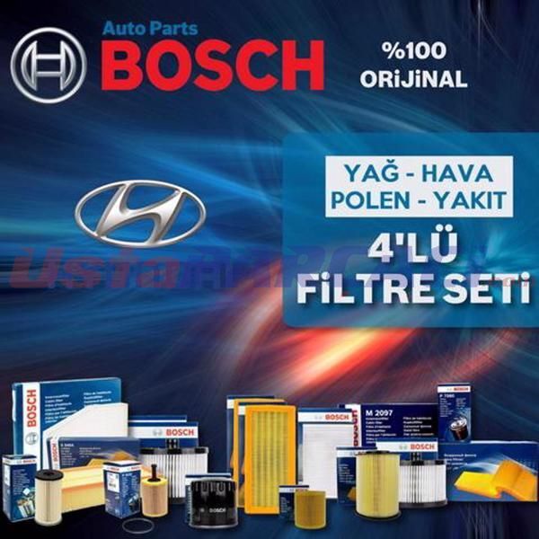 Bosch Hyundai Getz 1.5 Crdi Filtre Bakım Seti 2006-2011 4NP