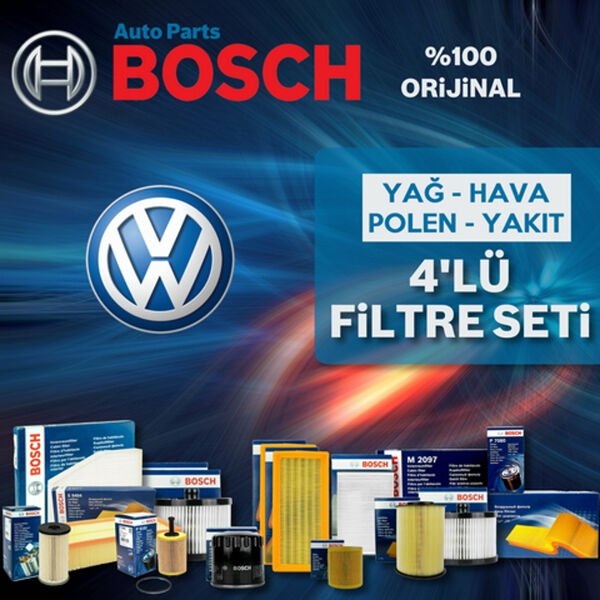 Bosch VW Passat 1.8 T Filtre Bakım Seti 2000-2005 4NP AWT-AWM