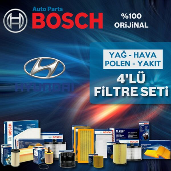 Bosch Hyundai Tucson 2.0 Crdi Filtre Bakım Seti 2009-2010 4NP
