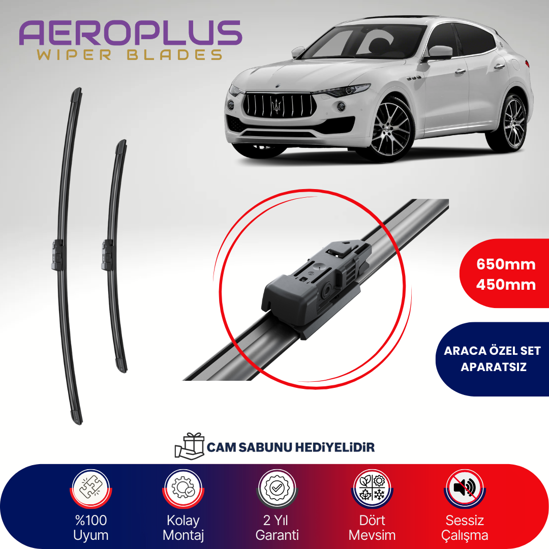 Aeroplus Maserati Levante 2016-2024 Muz Silecek Takımı