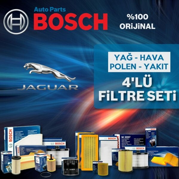 Bosch Jaguar X-Type 2.0 D Filtre Bakım Seti 2004-2009 4NP