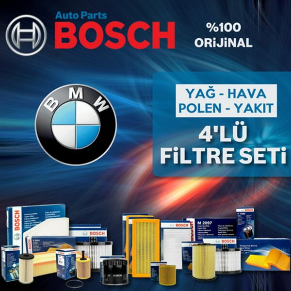 Bosch BMW 5 Serisi 5.20 E39 Filtre Bakım Seti 2001-2003 4NP