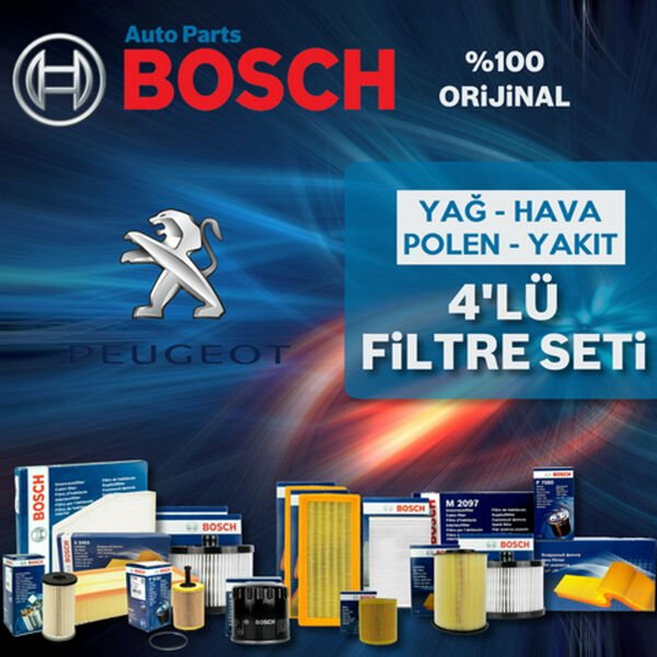 Bosch Peugeot 207 1.6 Hdi Filtre Bakım Seti 2007-2011 4NP