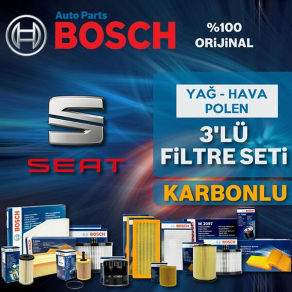 Bosch Seat Altea 1.4 Tsi Filtre Bakım Seti 2008-2013 3KP CAX