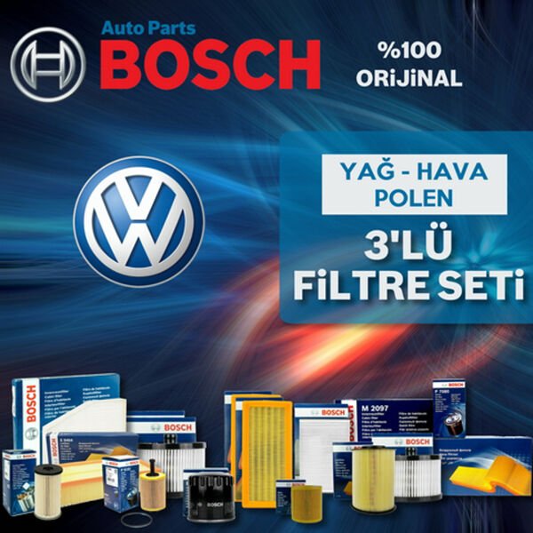Bosch VW Passat 1.8 T Filtre Bakım Seti 2000-2005 3NP AWT-AWM