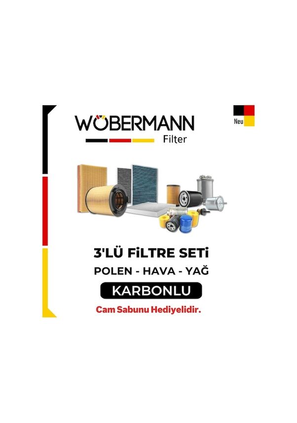 Wöbermann Honda Civic XI FL 1.5 VTEC Turbo Eco Filtre Bakım Seti 2022-2025 3KP