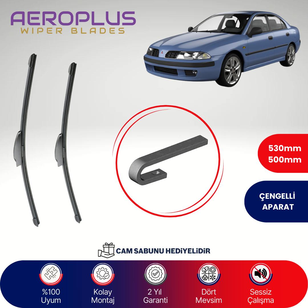 Aeroplus Mitsubishi Carisma 1996-2003 Muz Silecek Takımı