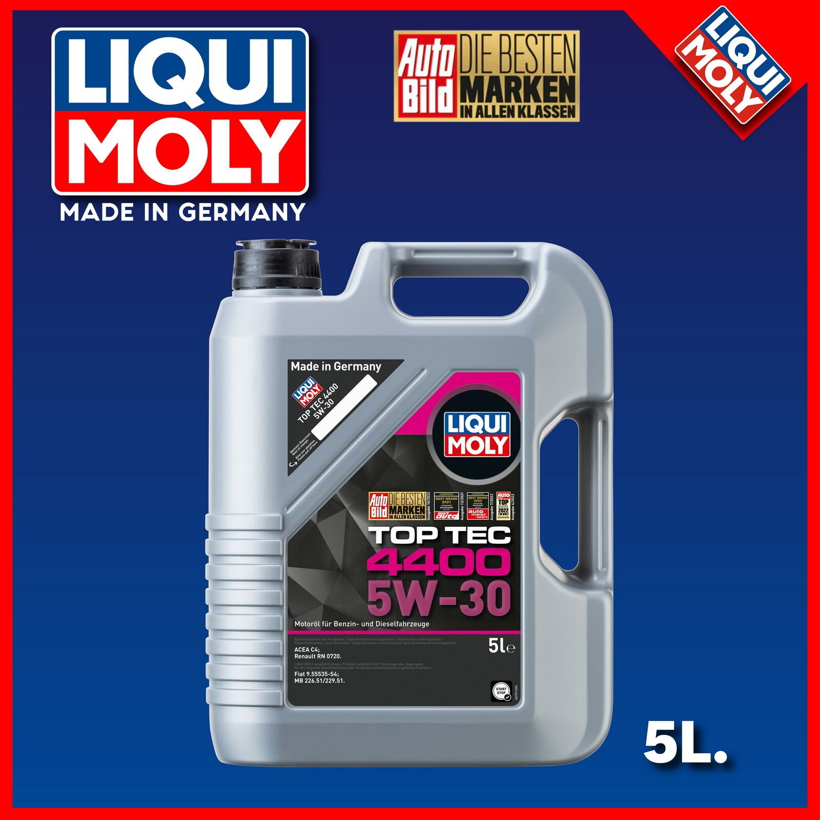 Liqui Moly Top Tec 4400 5W-30 Motor Yağı 5lt. 2322
