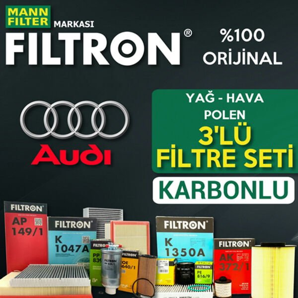 Filtron Audi A4 2.0 Tdi Filtre Bakım Seti 2009-2012 3KP CAG-CME-CJC-CMF-CAH-CGL
