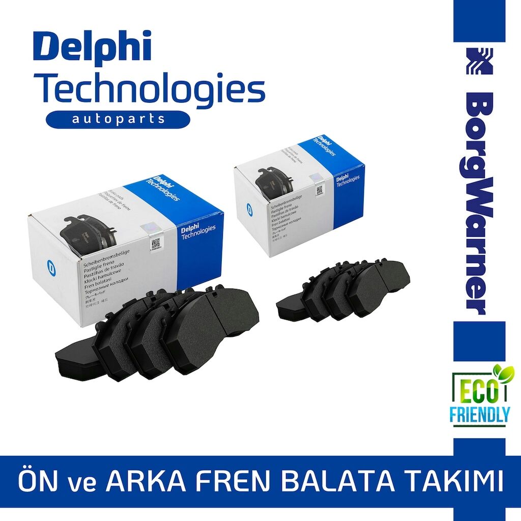 Delphi Renault Kadjar 2015-2018 Ön ve Arka Fren Balata Takımı