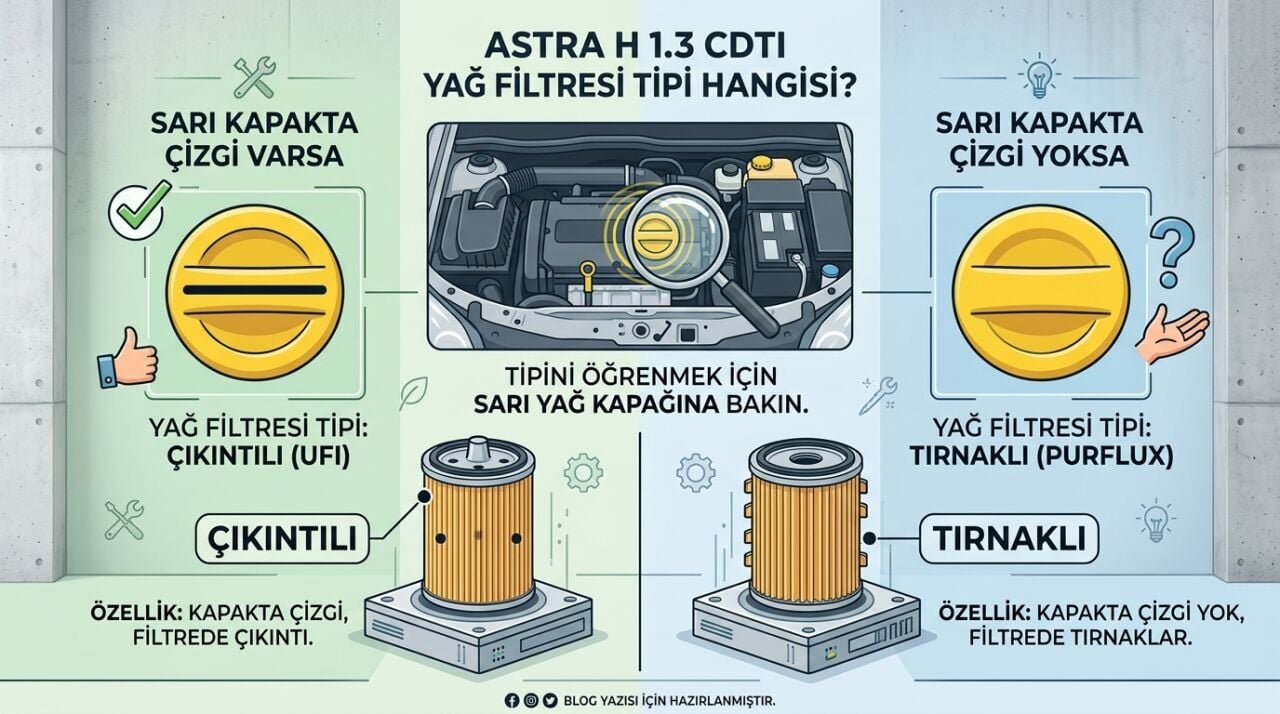 Astra H 1.3 Cdti Aracınızın Yağ Filtresi Tipi Hangisi?