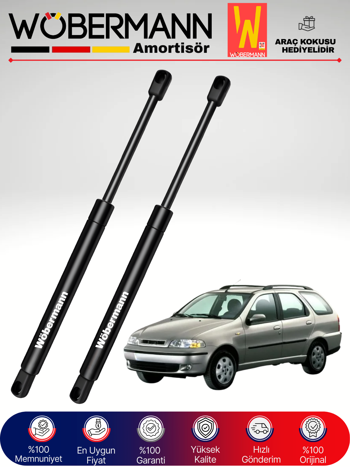 Wöbermann Fiat Palio Weekend Bagaj Amortisörü Takım Sağ-Sol 1996-2004