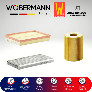 Wöbermann Opel Corsa C 1.7 Dti Di Filtre Bakım Seti 2000-2006 3KP